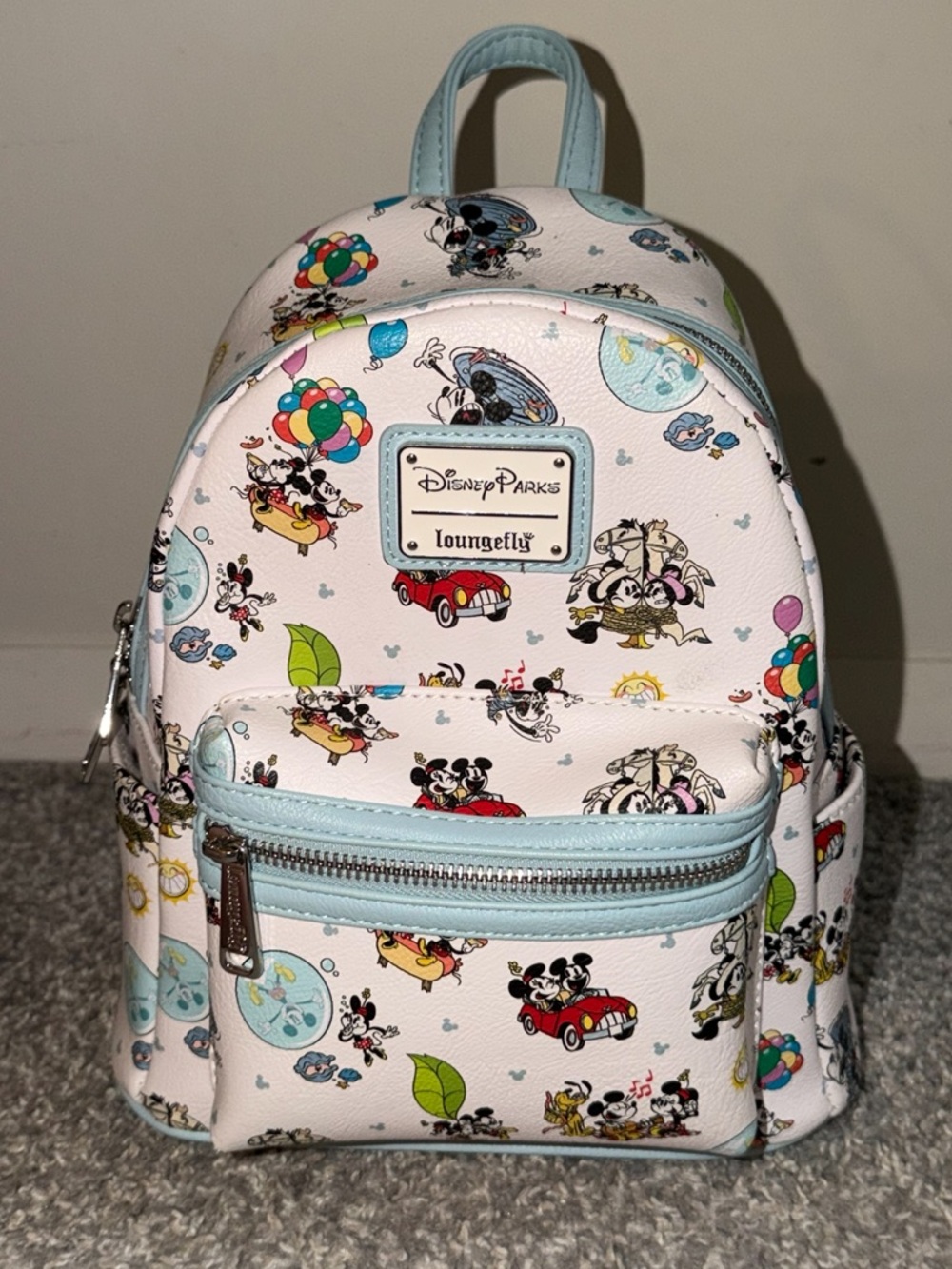 Disney Loungefly Mickey & Minnie Runaway Railway Mini Backpack - Picture 4 of 9